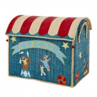 Large Circus Raffia Toy Storage Basket Rice DK